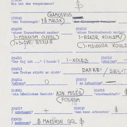 Western questionnaire, answ...