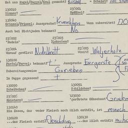 Western questionnaire, answ...