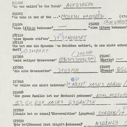 Western questionnaire, answ...