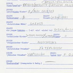 Western questionnaire, answ...
