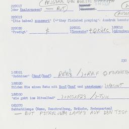 Western questionnaire, answ...