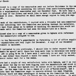 Letter from Samuel A. Stouf...
