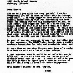 Letter from Gunnar Myrdal t...