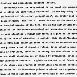 Memorandum from Alain Locke...