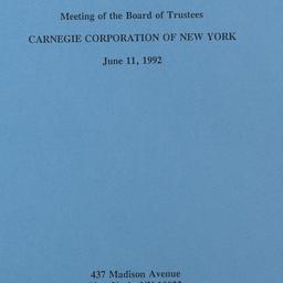 Meeting of the Board of Tru...