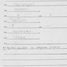 Eastern questionnaire, answ...