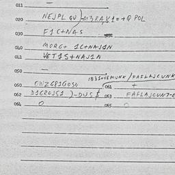 Eastern questionnaire, answ...
