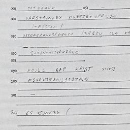 Eastern questionnaire, answ...