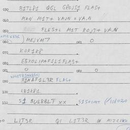 Eastern questionnaire, answ...
