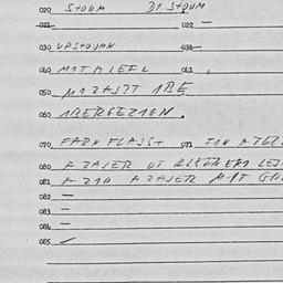 Eastern questionnaire, answ...