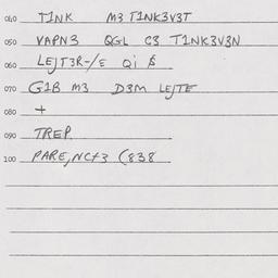 Eastern questionnaire, answ...