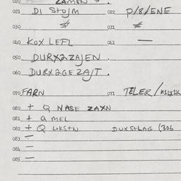 Eastern questionnaire, answ...