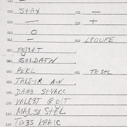 Eastern questionnaire, answ...