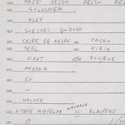 Eastern questionnaire, answ...
