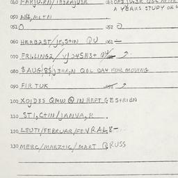 Eastern questionnaire, answ...