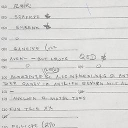 Eastern questionnaire, answ...