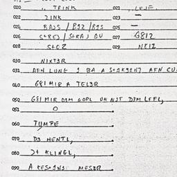 Eastern questionnaire, answ...