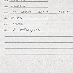 Eastern questionnaire, answ...