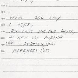 Eastern questionnaire, answ...