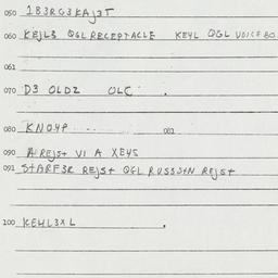Eastern questionnaire, answ...