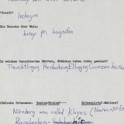 Western questionnaire, answ...