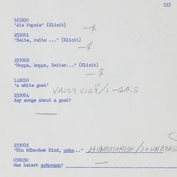 Western questionnaire, answ...