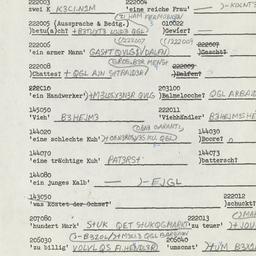 Western questionnaire, answ...