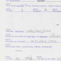 Western questionnaire, answ...