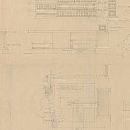 Exedra trellis plans, eleva...