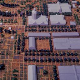 Model, aerial view.