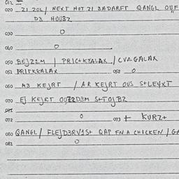 Eastern questionnaire, answ...