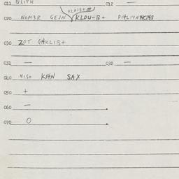 Eastern questionnaire, answ...