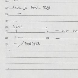 Eastern questionnaire, answ...