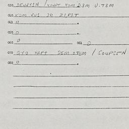 Eastern questionnaire, answ...