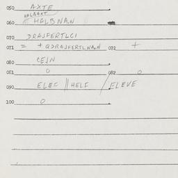Eastern questionnaire, answ...