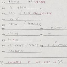 Eastern questionnaire, answ...