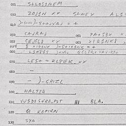 Eastern questionnaire, answ...