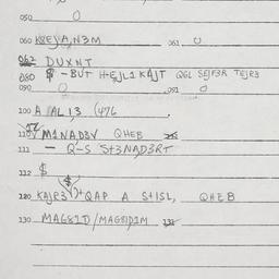 Eastern questionnaire, answ...