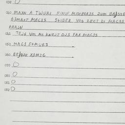 Eastern questionnaire, answ...