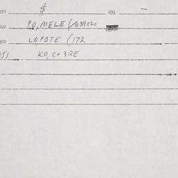 Eastern questionnaire, answ...