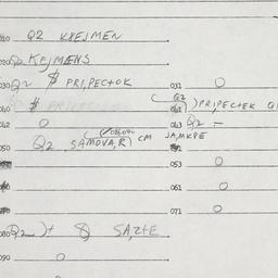 Eastern questionnaire, answ...