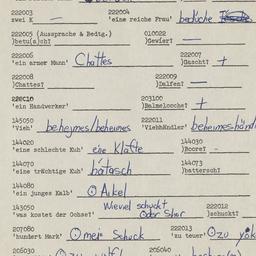 Western questionnaire, answ...
