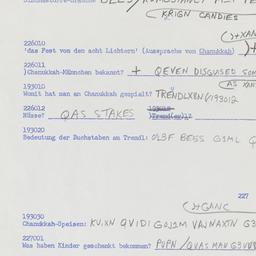 Western questionnaire, answ...