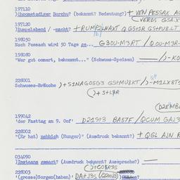 Western questionnaire, answ...