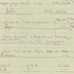 Western questionnaire, answ...