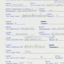 Western questionnaire, answ...