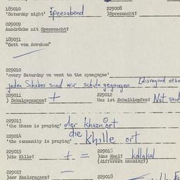 Western questionnaire, answ...