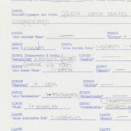 Western questionnaire, answ...