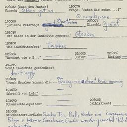 Western questionnaire, answ...