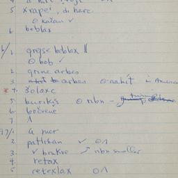 Eastern questionnaire, blue...